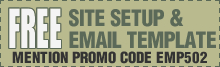 Free Site Setup and Email Template