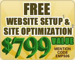 Free Website Setup and Site Optimization - $799 Value